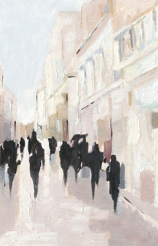 Passing Rain II Black Ornate Wood Framed Art Print with Double Matting by Harper, Ethan