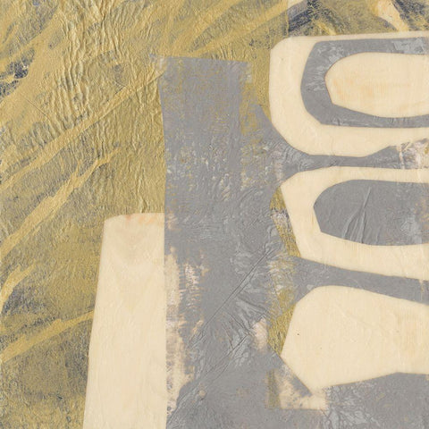 Inverted Neutrals I White Modern Wood Framed Art Print by Goldberger, Jennifer