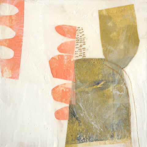 Gilded Coral I Black Modern Wood Framed Art Print by Goldberger, Jennifer