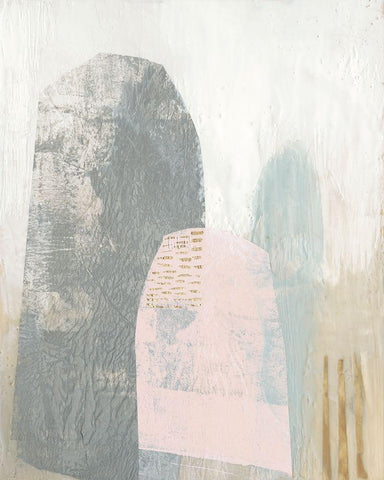 Arranged II Black Ornate Wood Framed Art Print with Double Matting by Goldberger, Jennifer