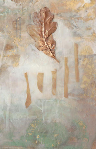 Bronzed in Wax I White Modern Wood Framed Art Print with Double Matting by Goldberger, Jennifer