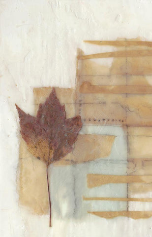 Found in Wax II White Modern Wood Framed Art Print with Double Matting by Goldberger, Jennifer