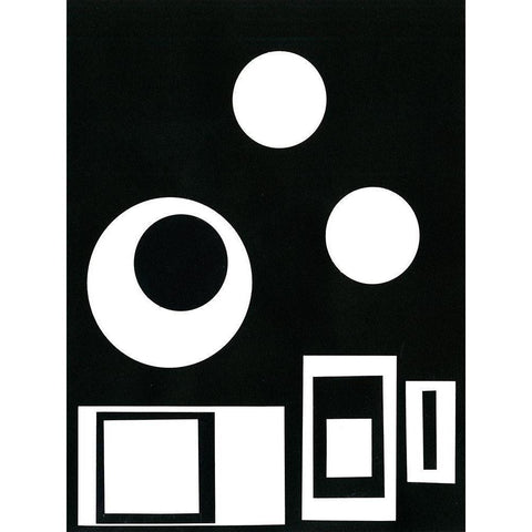 Prestige VI Black Modern Wood Framed Art Print with Double Matting by Moore, Regina