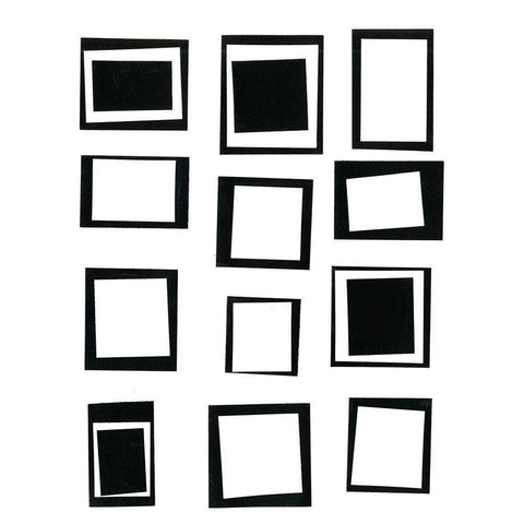 Prestige VII Black Modern Wood Framed Art Print with Double Matting by Moore, Regina