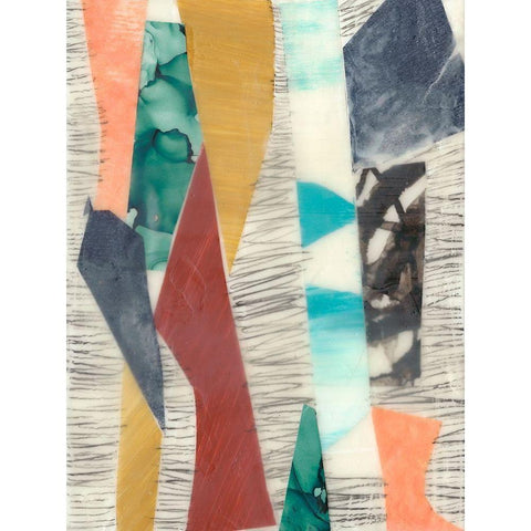 Color Edge II Black Modern Wood Framed Art Print by Goldberger, Jennifer