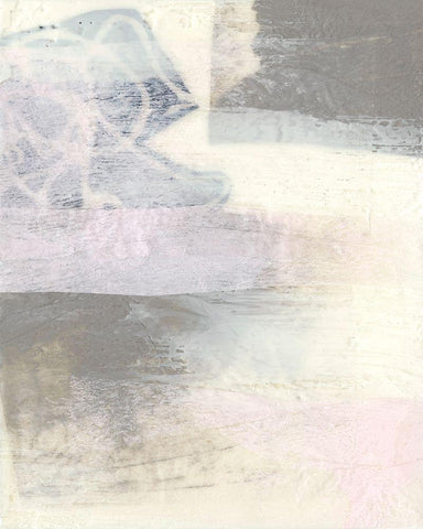 Sweet Calm II White Modern Wood Framed Art Print with Double Matting by Goldberger, Jennifer