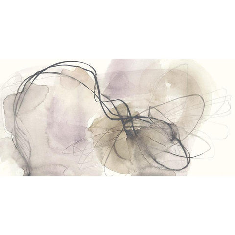 Umber Undulation I Black Modern Wood Framed Art Print with Double Matting by Goldberger, Jennifer