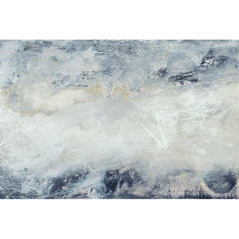 Hushed V Black Modern Wood Framed Art Print with Double Matting by Gordon, Sharon