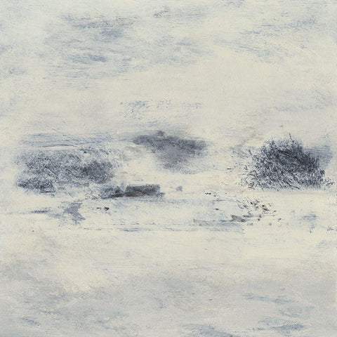 Fog Lifting I Black Modern Wood Framed Art Print with Double Matting by Gordon, Sharon