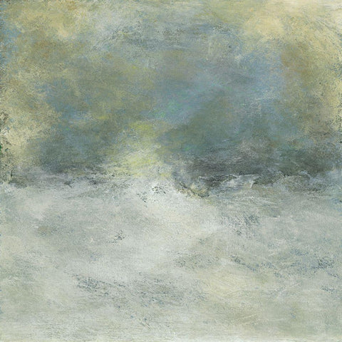 Fog Lifting II Black Ornate Wood Framed Art Print with Double Matting by Gordon, Sharon
