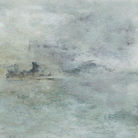Fog Lifting III Black Modern Wood Framed Art Print with Double Matting by Gordon, Sharon