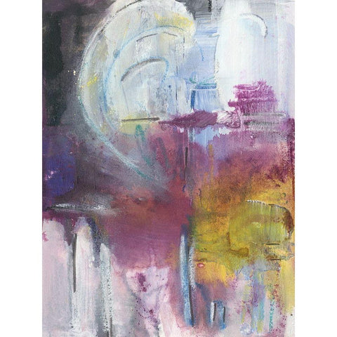 New Beginning III Black Modern Wood Framed Art Print by Combs, Joyce