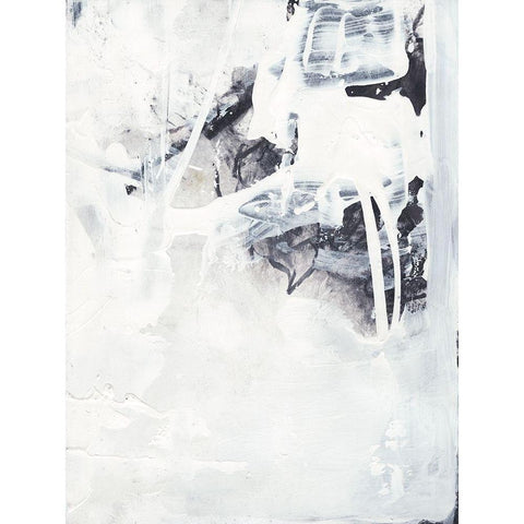 Fire and Ice III Black Modern Wood Framed Art Print by Combs, Joyce