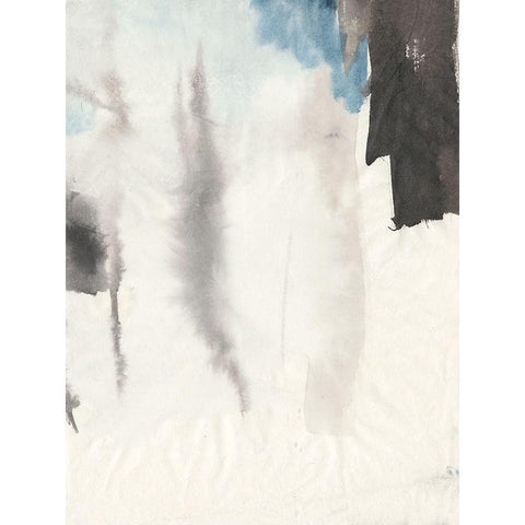 Tranquility II Black Modern Wood Framed Art Print with Double Matting by Combs, Joyce