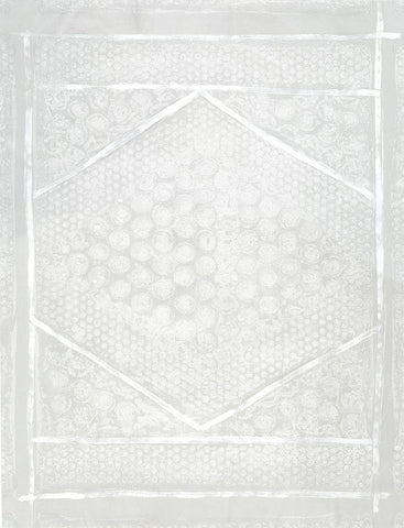 Neutral Aztec II White Modern Wood Framed Art Print with Double Matting by Guthrie, Jenna