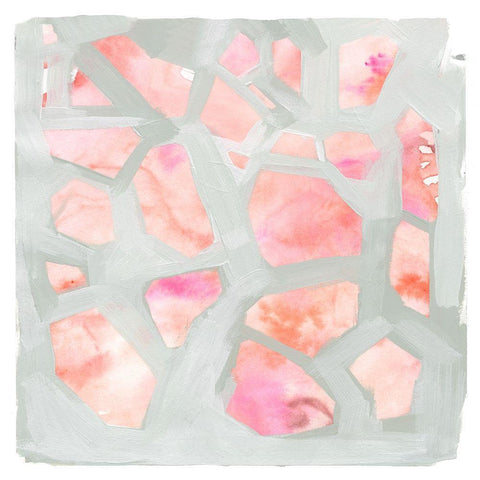 Pink Salt Shards I Black Modern Wood Framed Art Print with Double Matting by Parker, Jennifer Paxton