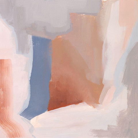 Clay Blush II White Modern Wood Framed Art Print by Popp, Grace