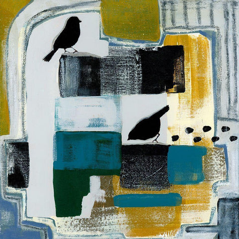 Treehouse Overture III Black Modern Wood Framed Art Print with Double Matting by Daavettila, Tara