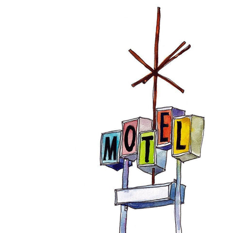Urban Sign I Black Modern Wood Framed Art Print with Double Matting by McCreery, Paul