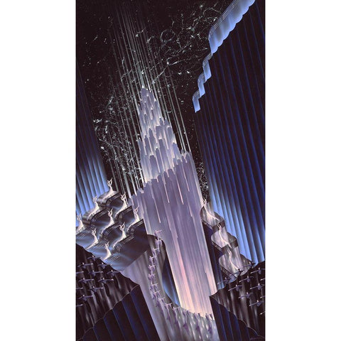 Evening Extravaganza Black Modern Wood Framed Art Print by Hoppe, Robert