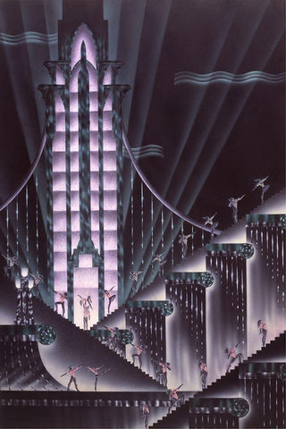 Salute White Modern Wood Framed Art Print with Double Matting by Hoppe, Robert