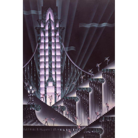 Salute Black Modern Wood Framed Art Print by Hoppe, Robert