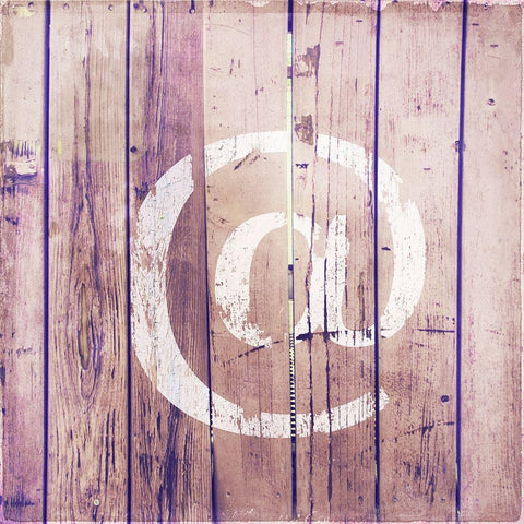 Found Symbols IV Black Ornate Wood Framed Art Print with Double Matting by Brown, Thomas