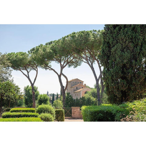 Rome Landscape I Black Modern Wood Framed Art Print with Double Matting by DeNardo, Laura