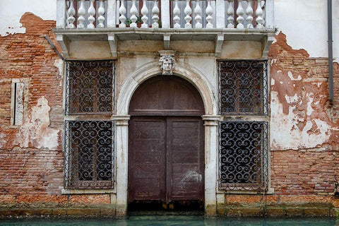 Windows and Doors of Venice X White Modern Wood Framed Art Print with Double Matting by DeNardo, Laura