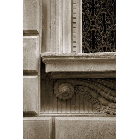 Architecture Detail in Sepia I Gold Ornate Wood Framed Art Print with Double Matting by DeNardo, Laura