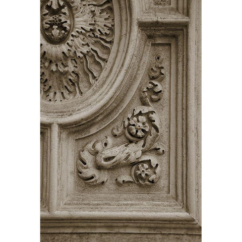 Architecture Detail in Sepia II White Modern Wood Framed Art Print by DeNardo, Laura