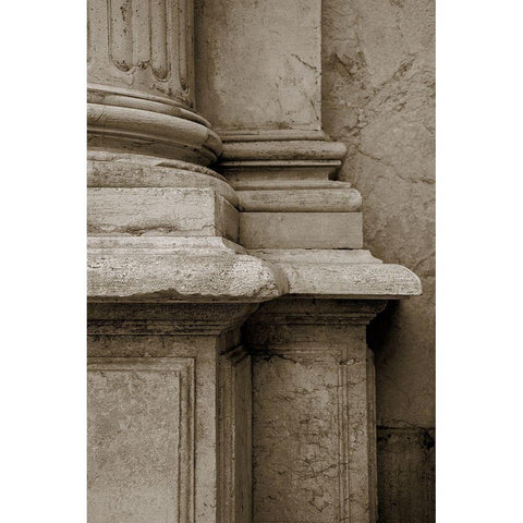 Architecture Detail in Sepia IV Black Modern Wood Framed Art Print with Double Matting by DeNardo, Laura