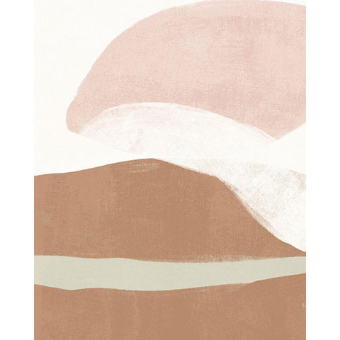 Symphonic Shapes I White Modern Wood Framed Art Print by Vess, June Erica
