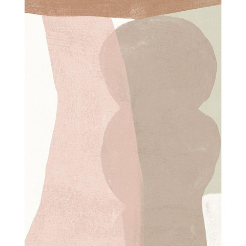 Symphonic Shapes II Black Modern Wood Framed Art Print with Double Matting by Vess, June Erica