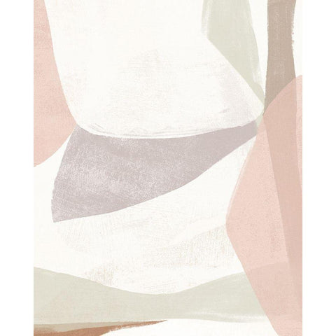 Symphonic Shapes IV White Modern Wood Framed Art Print by Vess, June Erica