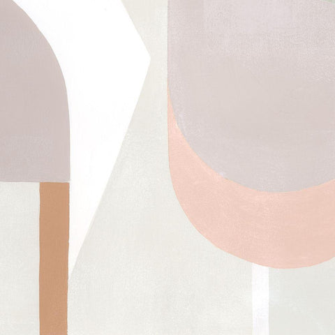Pastel Eclipse I White Modern Wood Framed Art Print by Popp, Grace