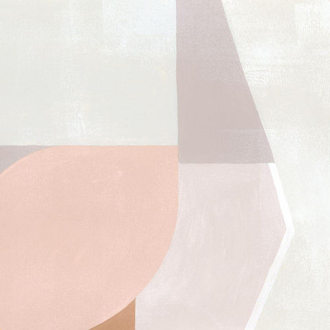 Pastel Eclipse III White Modern Wood Framed Art Print with Double Matting by Popp, Grace