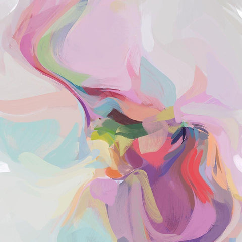 Influence I Black Ornate Wood Framed Art Print with Double Matting by Orlov, Irena