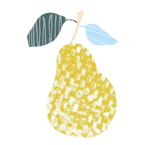 Cut Paper Fruit I Gold Ornate Wood Framed Art Print with Double Matting by Vess, June Erica