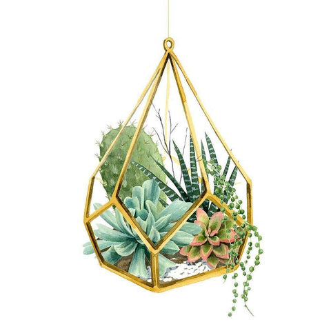 Wild Terrarium II White Modern Wood Framed Art Print by Popp, Grace