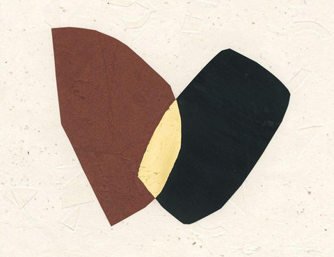 Organic Overlay II White Modern Wood Framed Art Print with Double Matting by Stramel, Renee W.