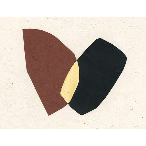 Organic Overlay II Black Modern Wood Framed Art Print by Stramel, Renee W.