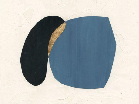 Organic Overlay III White Modern Wood Framed Art Print with Double Matting by Stramel, Renee W.