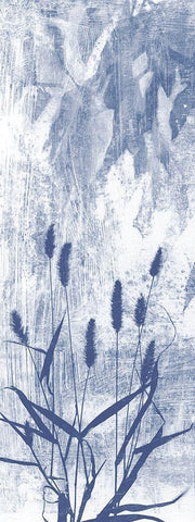 Indigo Exposure III White Modern Wood Framed Art Print with Double Matting by Goldberger, Jennifer