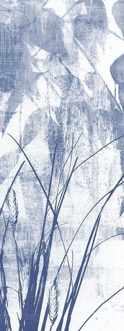 Indigo Exposure IV White Modern Wood Framed Art Print with Double Matting by Goldberger, Jennifer