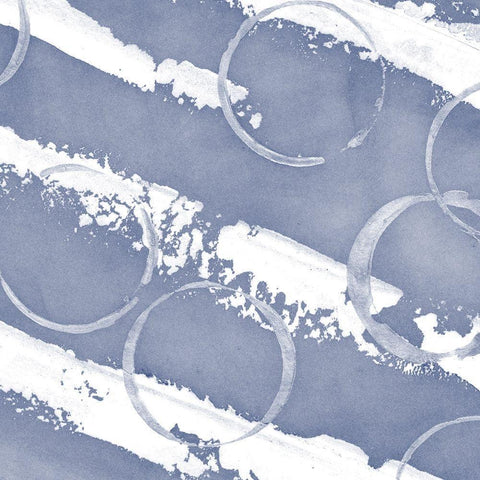 Indigo Rule III Black Modern Wood Framed Art Print by Meagher, Megan