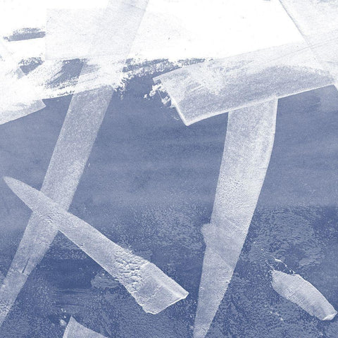 Indigo Rule VI Black Modern Wood Framed Art Print by Meagher, Megan