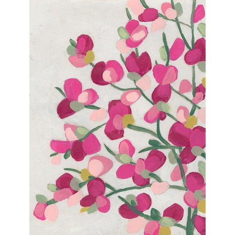 Spring Pinks III Gold Ornate Wood Framed Art Print with Double Matting by Vess, June Erica
