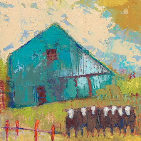 Request Barn Black Modern Wood Framed Art Print with Double Matting by Jachimiec, Sue