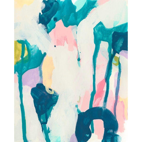 Bright Vibe II Black Modern Wood Framed Art Print by Vess, June Erica